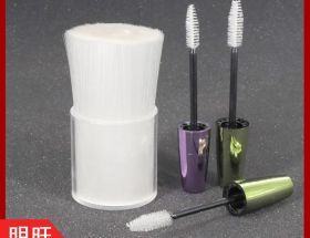 睫毛刷用尼龍毛，絲徑均勻[明旺]